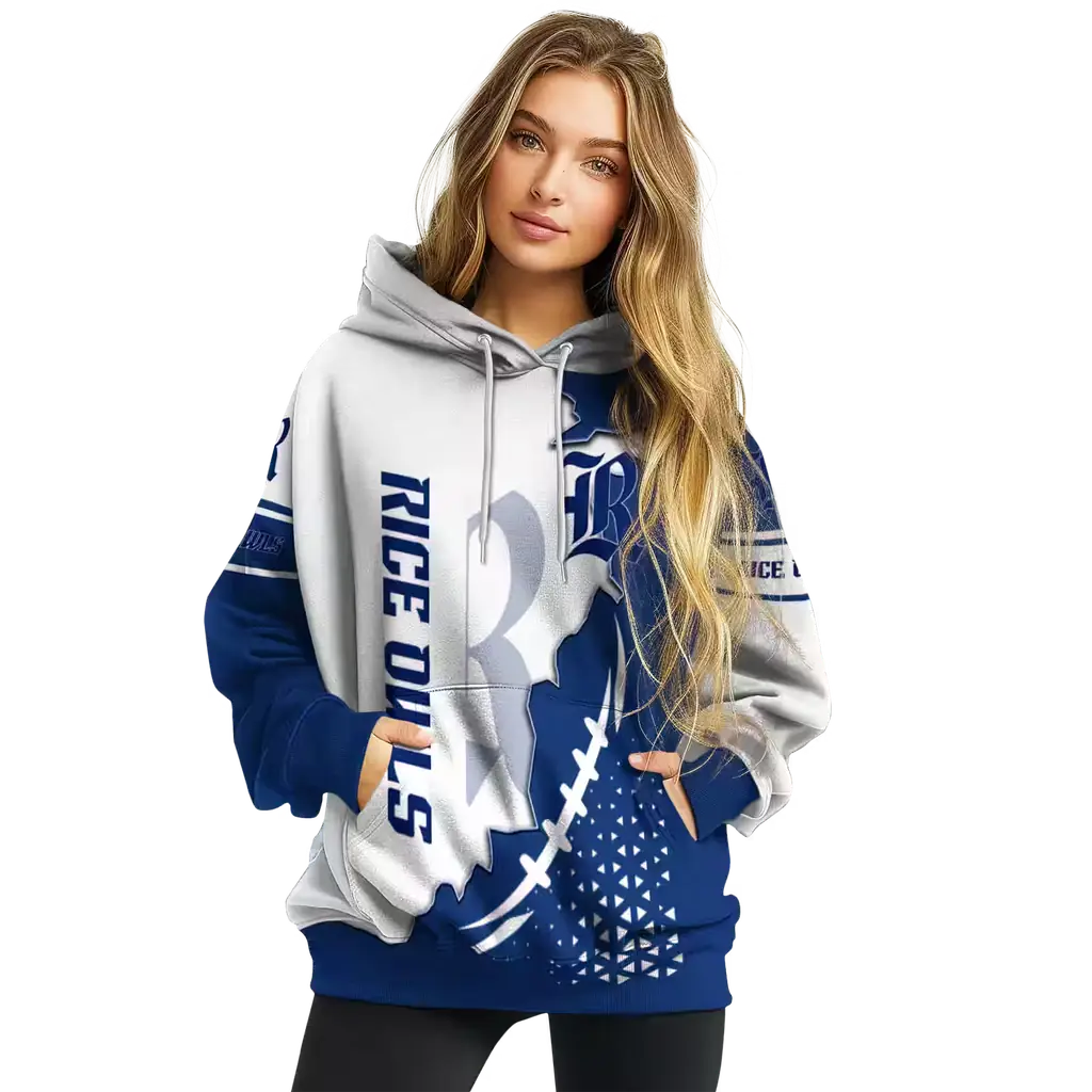 rice owls triangular pattern navy blue white hoodie high quality rice owls triangular pattern navy blue white hoodie high quality