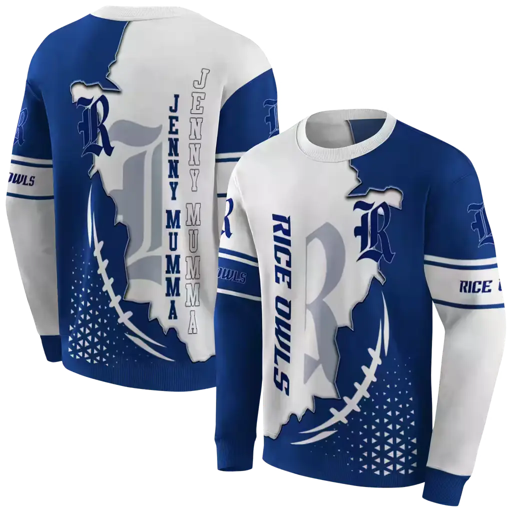 rice owls triangular pattern navy blue white hoodie premium grade rice owls triangular pattern navy blue white hoodie premium grade