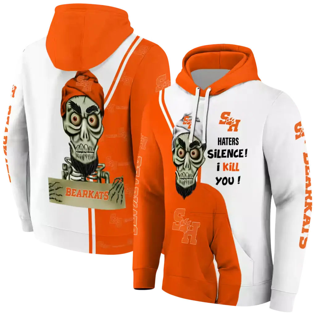 sam houston bearkats achmed skull orange hoodie fashion forward sam houston bearkats achmed skull orange hoodie fashion forward