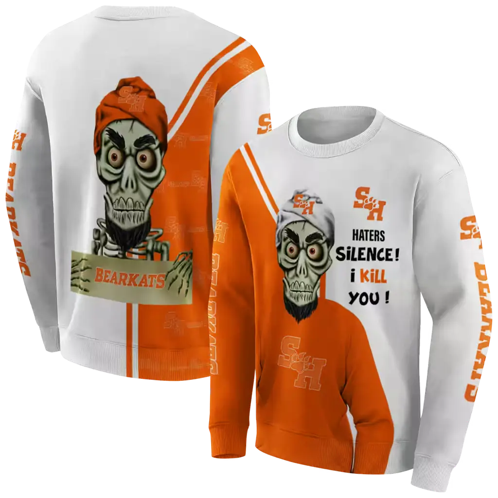 sam houston bearkats achmed skull orange hoodie premium grade sam houston bearkats achmed skull orange hoodie premium grade