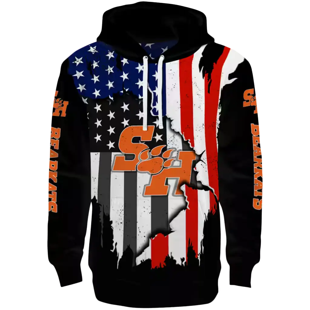 sam houston bearkats american pride black hoodie best selling sam houston bearkats american pride black hoodie best selling