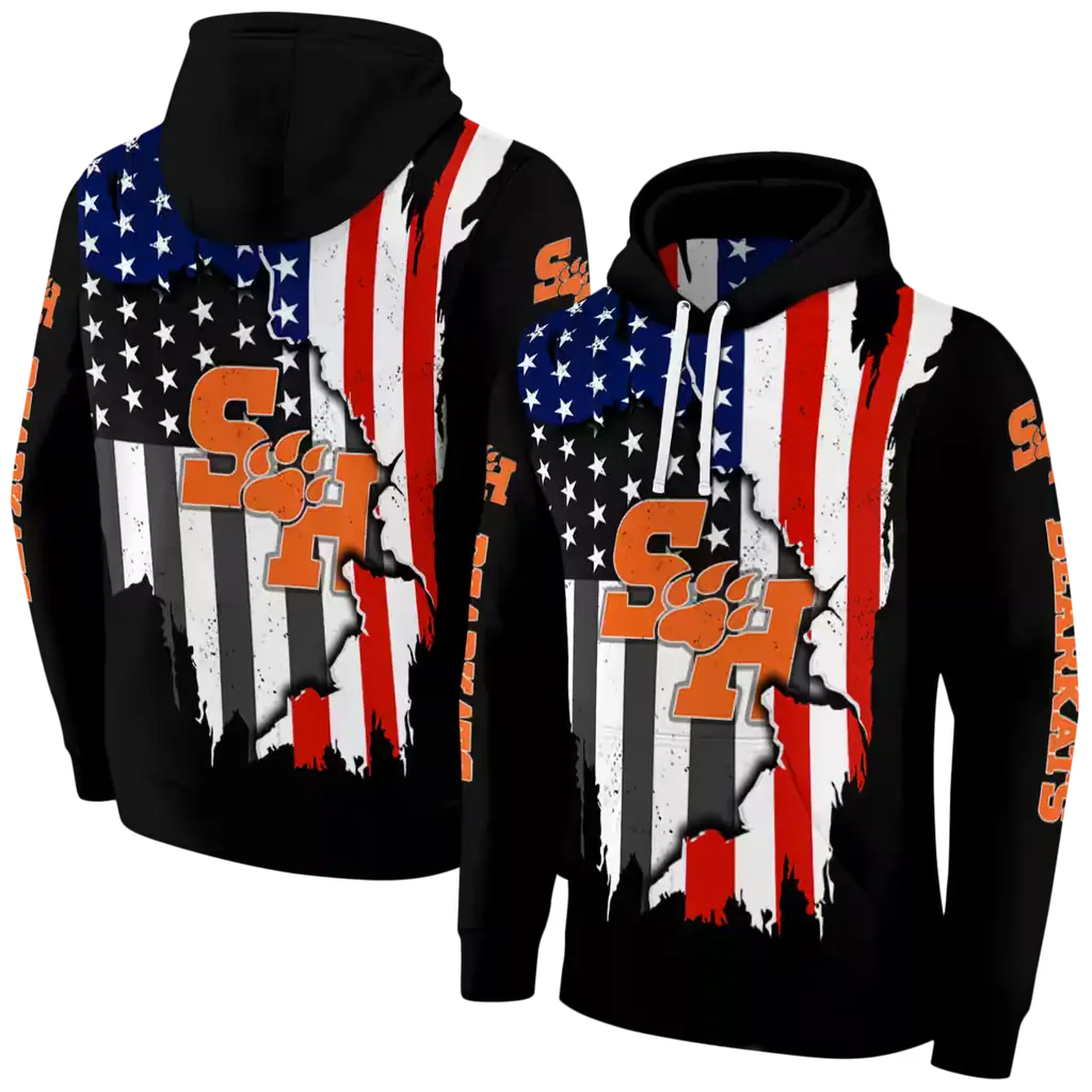 sam houston bearkats american pride black hoodie fashion forward sam houston bearkats american pride black hoodie fashion forward
