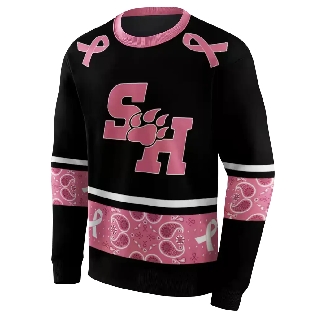 sam houston bearkats awareness ribbon black pink hoodie new arrival sam houston bearkats awareness ribbon black pink hoodie new arrival