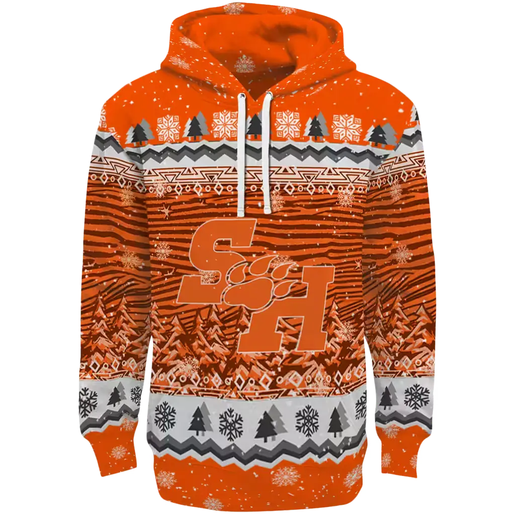 sam houston bearkats christmas trees orange hoodie best selling sam houston bearkats christmas trees orange hoodie best selling
