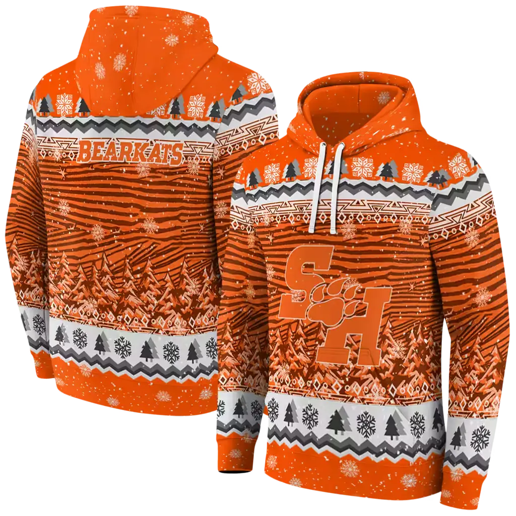 sam houston bearkats christmas trees orange hoodie fashion forward sam houston bearkats christmas trees orange hoodie fashion forward