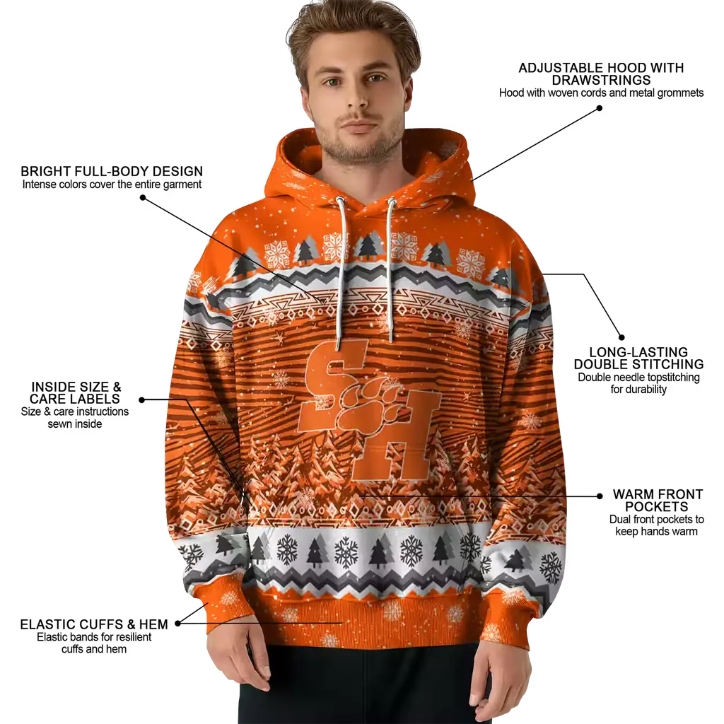 sam houston bearkats christmas trees orange hoodie latest model sam houston bearkats christmas trees orange hoodie latest model