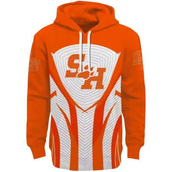 sam houston bearkats concentric lines orange black hoodie best selling