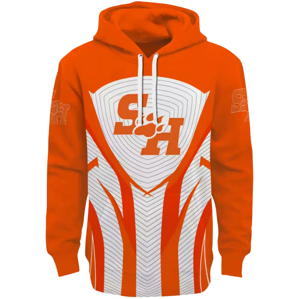 sam houston bearkats concentric lines orange black hoodie best selling sam houston bearkats concentric lines orange black hoodie best selling