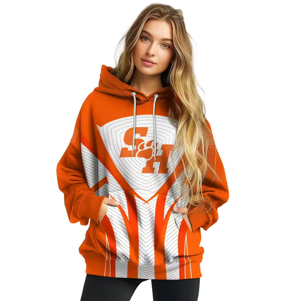 sam houston bearkats concentric lines orange black hoodie high quality sam houston bearkats concentric lines orange black hoodie high quality