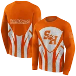sam houston bearkats concentric lines orange black hoodie best selling