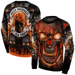sam houston bearkats demonic skull orange black hoodie best selling