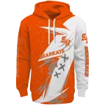 sam houston bearkats dynamic slash orange white hoodie best selling