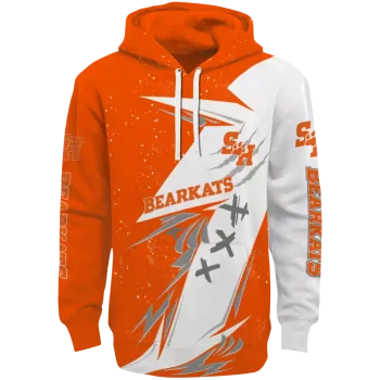 sam houston bearkats dynamic slash orange white hoodie best selling