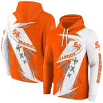 sam houston bearkats dynamic slash orange white hoodie best selling