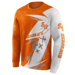 sam houston bearkats dynamic slash orange white hoodie best selling