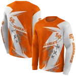 sam houston bearkats dynamic slash orange white hoodie best selling