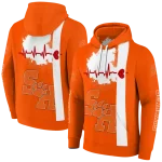 sam houston bearkats football heartbeat orange hoodie best selling