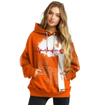 sam houston bearkats football heartbeat orange hoodie best selling