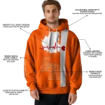 sam houston bearkats football heartbeat orange hoodie best selling