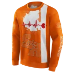 sam houston bearkats football heartbeat orange hoodie best selling