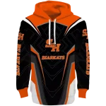 sam houston bearkats futuristic pattern orange black hoodie best selling