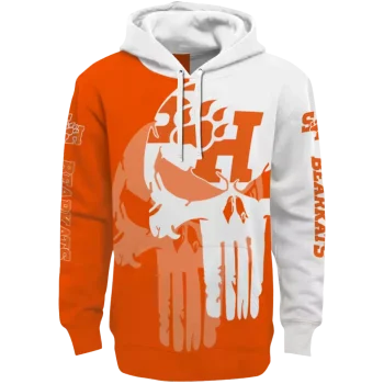 sam houston bearkats graphic punisher orange white hoodie best selling