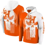 sam houston bearkats graphic punisher orange white hoodie best selling