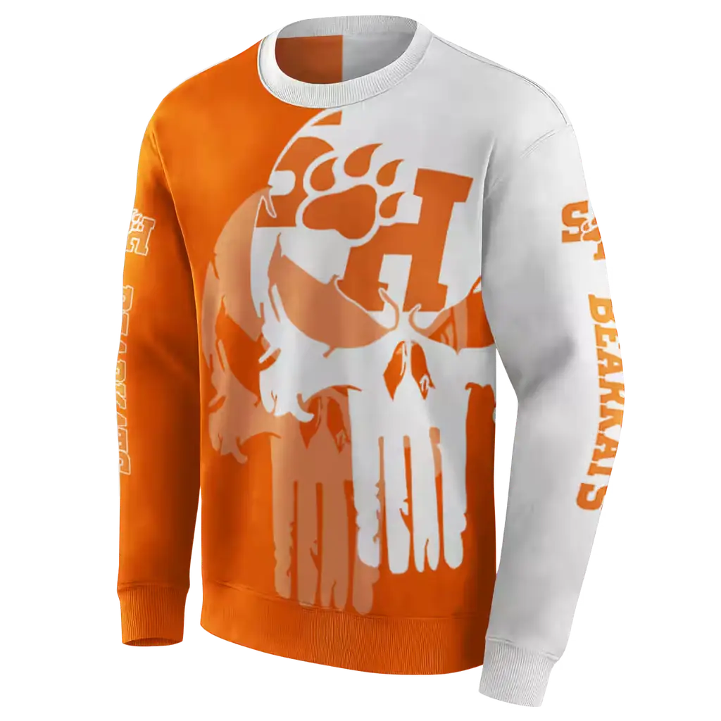 sam houston bearkats graphic punisher orange white hoodie new arrival sam houston bearkats graphic punisher orange white hoodie new arrival