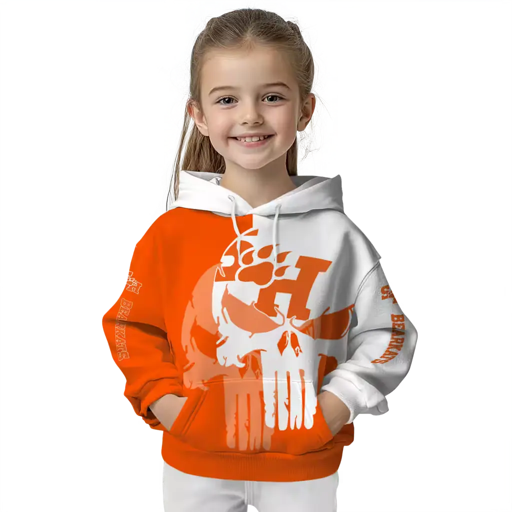 sam houston bearkats graphic punisher orange white hoodie top rated sam houston bearkats graphic punisher orange white hoodie top rated
