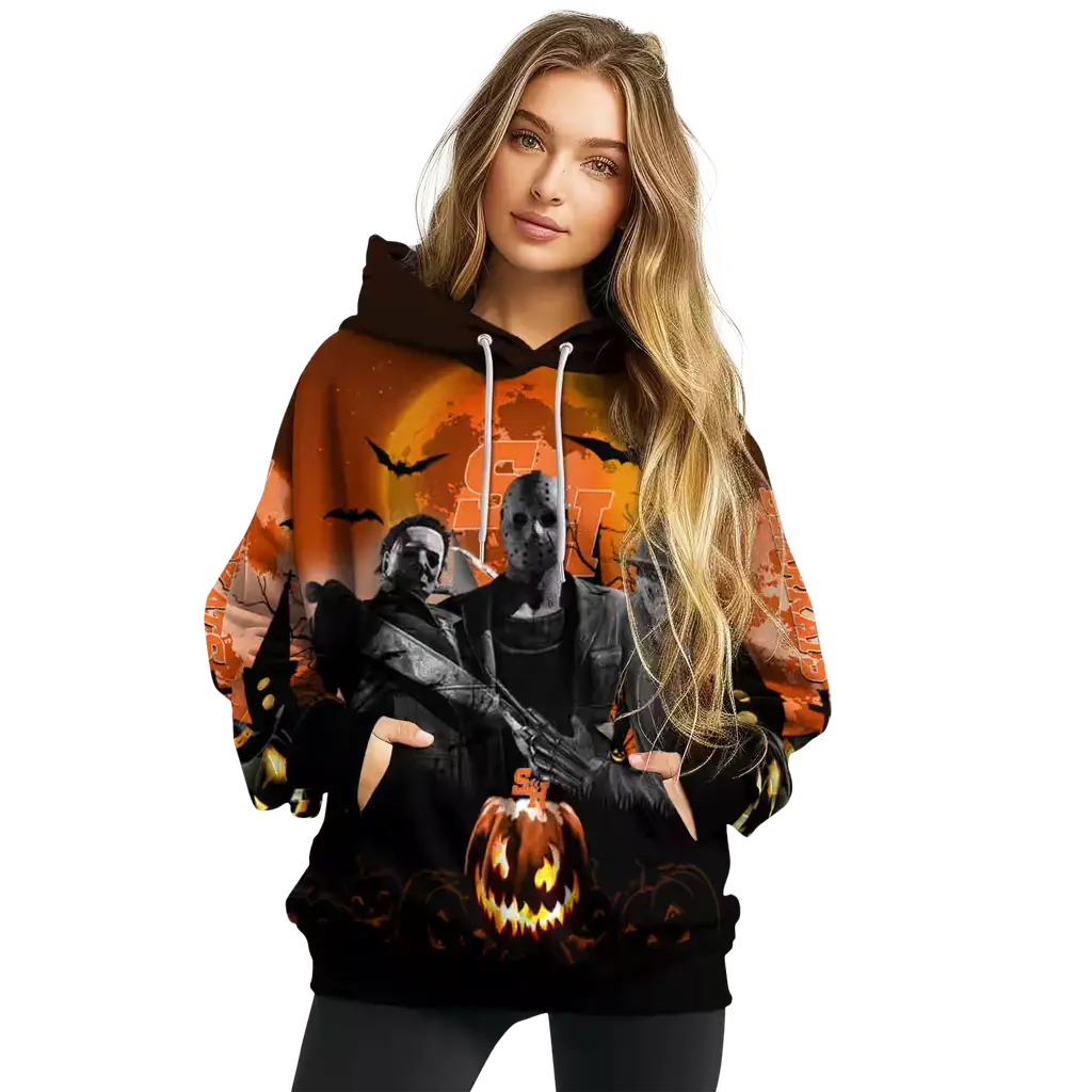 sam houston bearkats halloween vibes orange black hoodie high quality sam houston bearkats halloween vibes orange black hoodie high quality