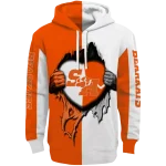 sam houston bearkats heartbeat graphic orange hoodie best selling