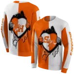 sam houston bearkats heartbeat graphic orange hoodie best selling