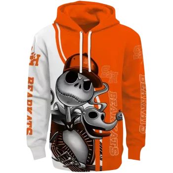 sam houston bearkats jack skellington orange hoodie best selling