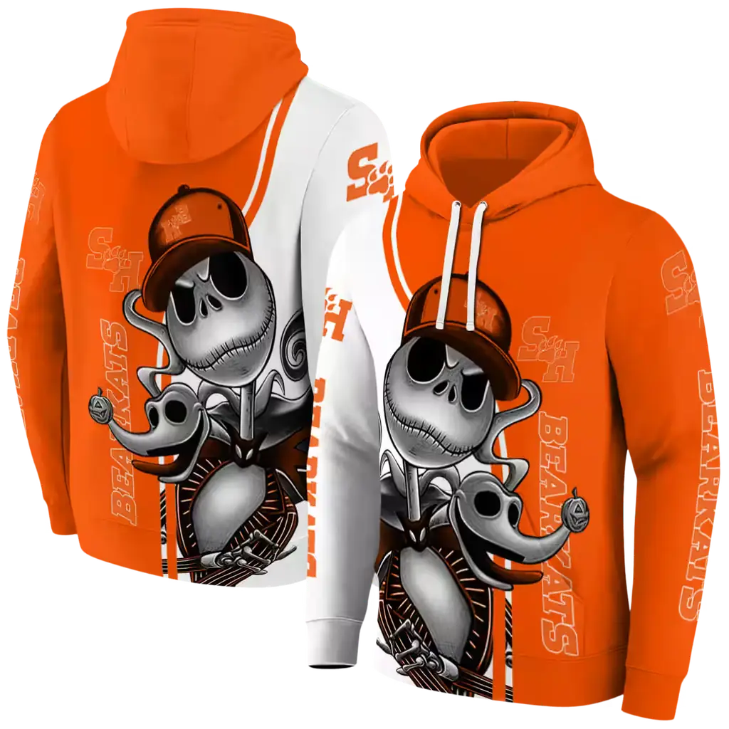 sam houston bearkats jack skellington orange hoodie fashion forward sam houston bearkats jack skellington orange hoodie fashion forward