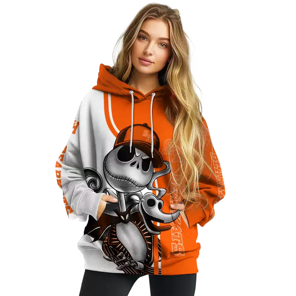 sam houston bearkats jack skellington orange hoodie high quality sam houston bearkats jack skellington orange hoodie high quality
