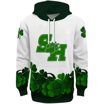 sam houston bearkats lucky motif white green hoodie best selling