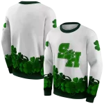 sam houston bearkats lucky motif white green hoodie best selling