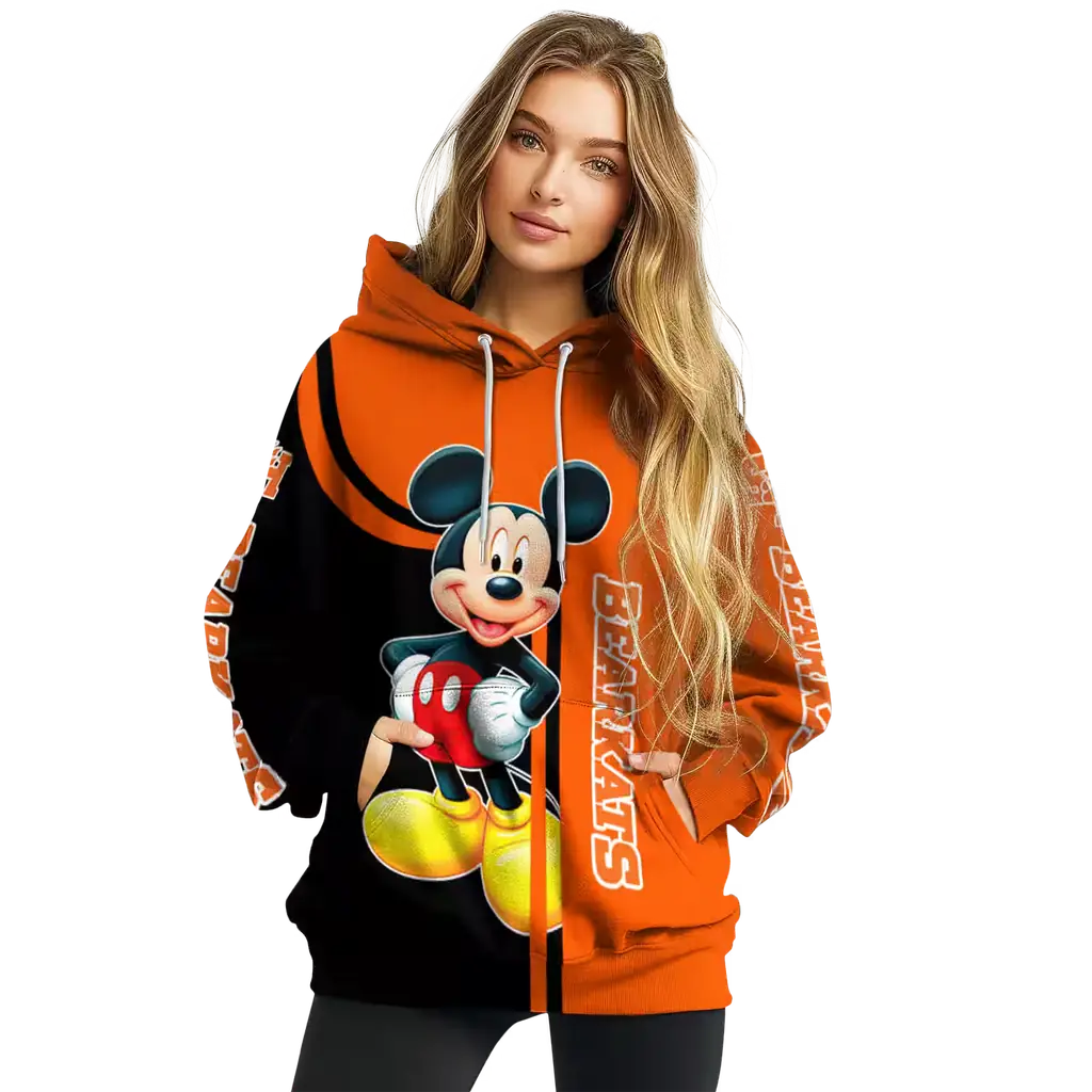 sam houston bearkats mickey mouse orange black hoodie high quality sam houston bearkats mickey mouse orange black hoodie high quality