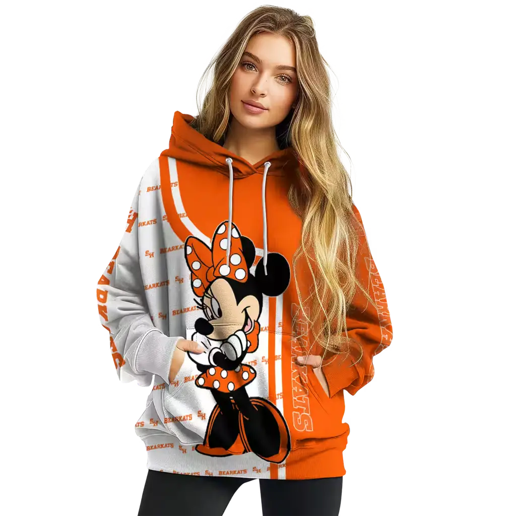 sam houston bearkats minnie mouse orange hoodie high quality sam houston bearkats minnie mouse orange hoodie high quality