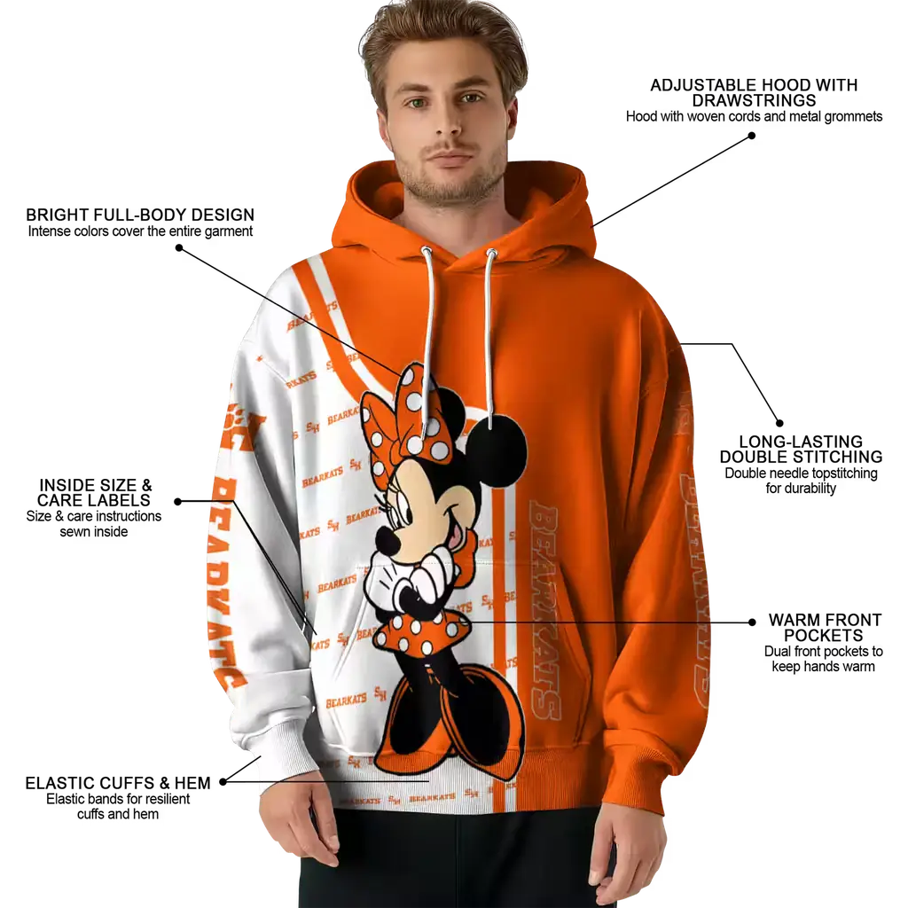 sam houston bearkats minnie mouse orange hoodie latest model sam houston bearkats minnie mouse orange hoodie latest model