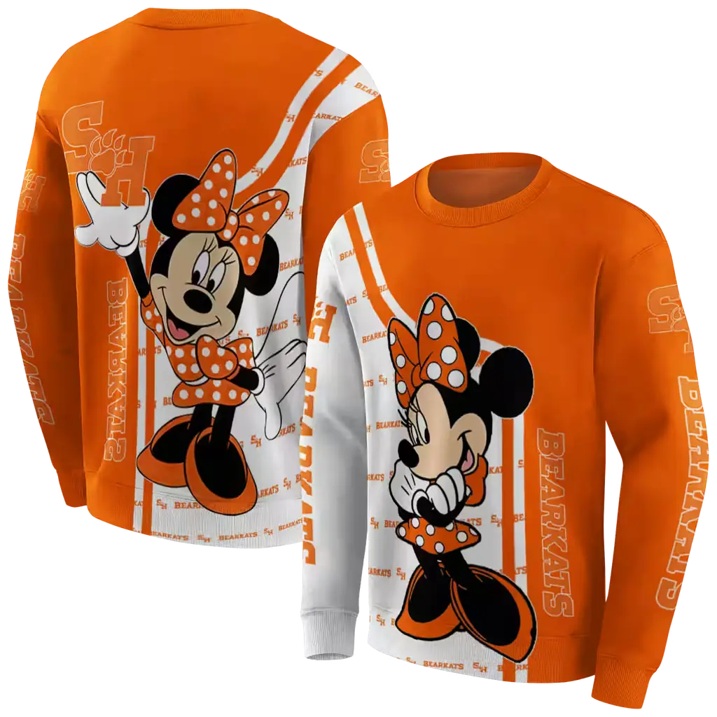 sam houston bearkats minnie mouse orange hoodie premium grade sam houston bearkats minnie mouse orange hoodie premium grade