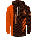 sam houston bearkats monogram pattern orange hoodie best selling