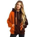 sam houston bearkats monogram pattern orange hoodie best selling