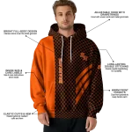 sam houston bearkats monogram pattern orange hoodie best selling