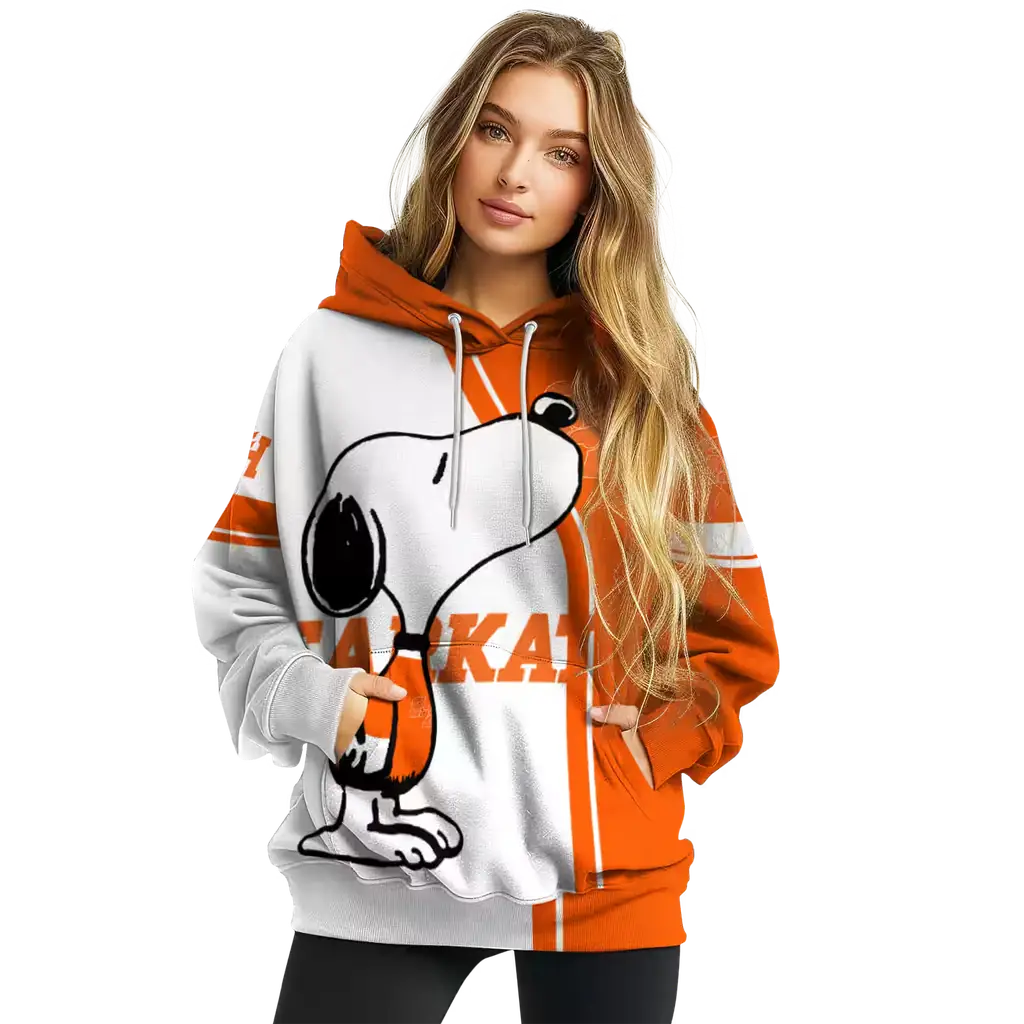 sam houston bearkats playful snoopy orange hoodie high quality sam houston bearkats playful snoopy orange hoodie high quality