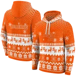 sam houston bearkats reindeer motif orange hoodie best selling