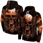 sam houston bearkats skull artwork orange black hoodie best selling