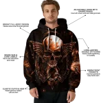 sam houston bearkats skull artwork orange black hoodie best selling