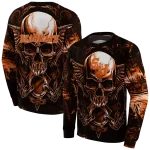 sam houston bearkats skull artwork orange black hoodie best selling