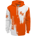 sam houston bearkats splatter effect orange hoodie best selling